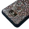 Луксозен твърд гръб с камъни за Samsung Galaxy S10 - Rose Gold