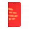 Луксозен термо кожен калъф Flip тефтер със стойка Thermo Book за Huawei Honor 8 Lite - червен