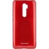 Силиконов калъф / гръб / Molan Cano Glossy Jelly Case за Xiaomi Redmi Note 8 Pro - бордо / гланц / брокат