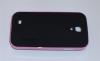 Оригинален силиконов гръб SGP Neo Hybrid за Samsung Galaxy S4 i9500 / Samsung S4 i9505 - черен с розов твърд кант