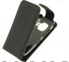 Кожен калъф Flip за Nokia C2-02 - Черен