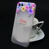Луксозен силиконов калъф / гръб / TPU с камъни за Apple iPhone 7 / iPhone 8 - Lolita цветя / рози