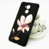 Луксозен силиконов калъф / гръб / TPU за Huawei Nova Smart - черен / цвете