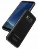 Луксозен силиконов калъф / гръб / TPU за Samsung Galaxy Note 8 N950 - черен / имитиращ кожа / Rugged Armor