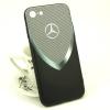 Луксозен твърд гръб за Apple iPhone 7 / iPhone 8 - Mercedes - Benz / черно с сиво