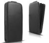 Кожен калъф Flip тефтер Flexi със силиконов гръб за Sony Xperia L S36h - черен