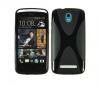 Силиконов калъф / гръб / ТПУ X Line за HTC Desire 500 - черен