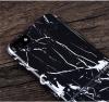 Луксозен силиконов калъф / гръб / TPU X-level Marble за Apple iPhone 7 Plus - черен 