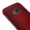 Силиконов калъф / гръб / ТПУ за HTC One M8 - червен