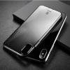 Ултра тънък силиконов калъф / гръб / TPU Ultra Slim Baseus Case за Apple iPhone X - черен