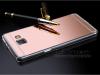 Луксозен силиконов калъф / гръб / TPU за Samsung Galaxy A5 2017 - Rose Gold / огледален