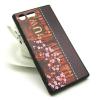 Силиконов калъф / гръб / TPU за Sony Xperia X Compact F5321 - цветен / розови цветчета / имитиращ кожа