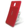 Луксозен силиконов калъф / гръб / TPU за Nokia 2 2017 - червен / имитиращ кожа