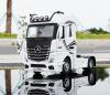Метален камион с отварящи се врати капаци светлини и звуци Mercedes-Benz Actros 1:24