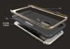 Луксозен калъф ROCK CASE за Apple iPhone 7 - черен със златист кант