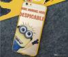 Твърд гръб / капак / със силиконов кант TPU Hybrid за Apple iPhone 6 / iPhone 6S - прозрачен / Minions with two eyes