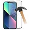 5D full cover Tempered glass Full Glue screen protector iPhone 16 / 6.1 / Извит стъклен скрийн протектор с лепило от вътрешната страна за iPhone 16 / 6.1 / - черен кант