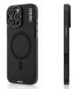 Оригинален удароустойчив гръб TPU кейс Youngkit Hidden Sand Series Case с безжично зареждане MagSafe за Apple iPhone 16 Pro (6.3) - черен