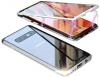 Магнитен калъф Bumper Case 360° FULL за Samsung Galaxy S10 Plus - прозрачен / сребриста рамка