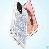 Луксозен твърд гръб 3D Water Case за Samsung Galaxy A53 5G - прозрачен течен гръб с брокат сребрист