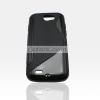 Силиконов калъф ТПУ S Style за Samsung i8150 Galaxy W черен