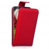 Кожен калъф Flip тефтер за LG Optimus L4 II E440 - червен