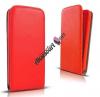 Кожен калъф Flip тефтер Flexi със силиконов гръб за Lenovo A2010 - червен