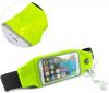 Универсален спортен калъф за кръста за смартфони с дисплей до 6.3 инча - зелен