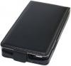 Кожен калъф тип SLIM Flip за Nokia Asha 311 - черен