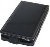 Кожен калъф тип SLIM Flip за Nokia Asha 306 - черен