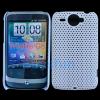 HTC Wildfire - Заден предпазен капак  "Perforated style"- White /бял/