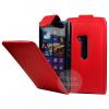 Кожен калъф Flip тефтер за Nokia Lumia 920 - червен