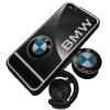 Луксозен твърд гръб 3in1 с Popsocket за Apple iPhone 6 / iPhone 6S - черен / BMW
