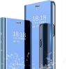 Луксозен калъф Clear View Cover с твърд гръб за Samsung Galaxy S20 - син