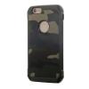 Твърд гръб със силиконов кант Camo Series за Apple iPhone 6 / iPhone 6S - зелен / камуфлаж