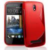Силиконов калъф / гръб / ТПУ S-Line за HTC Desire 500 - червен