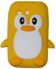 Силиконов калъф / гръб / ТПУ 3D за Samsung Galaxy Y S5360 - Pinguin жълт