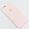 Силиконов калъф / гръб / TPU за Apple iPhone SE2 2020 - светло розов / лого