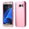 Силиконов калъф / гръб / TPU за Samsung Galaxy S7 G930 - розов / прозрачен