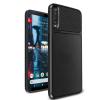 Силиконов калъф / гръб / TPU Hybrid за Samsung Galaxy A7 2018 A750F - черен / Ferilinso Carbon