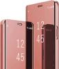 Луксозен калъф Clear View Cover с твърд гръб за Huawei Mate 20 Lite - Rose Gold