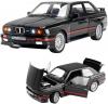 Метална кола с отварящи се врати капаци светлини и звуци BMW M3 E30 1:24