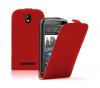 Кожен калъф Flip тефтер за HTC Desire 500 - червен