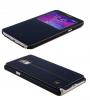 Луксозен калъф Flip тефтер S-View със стойка BASEUS Terse Case за Samsung Galaxy Note 4 N910 / Samsung Note 4 - тъмно син