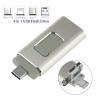 USB Flash памет 4in1 OTG / Type C / Micro USB / iPhone / Android - 64GB / Silver
