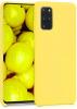 Луксозен силиконов гръб Silicone Cover за Samsung Galaxy S20 - жълт