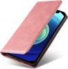 Кожен калъф Flip тефтер Magnetic Book със стойка за Xiaomi Redmi Note 14 Pro Plus - розов