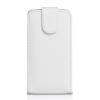 Кожен калъф Flip тефтер със силиконов гръб Flexi за LG L70 - бял