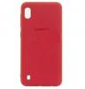 Луксозен силиконов калъф / гръб / Sammato Cover TPU Case за Samsung Galaxy A10 - червен / carbon 