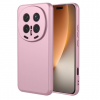 Силиконов калъф / кейс / за Honor Magic 8 Pro / Magic8 Pro - розов гръб със защита за камерата